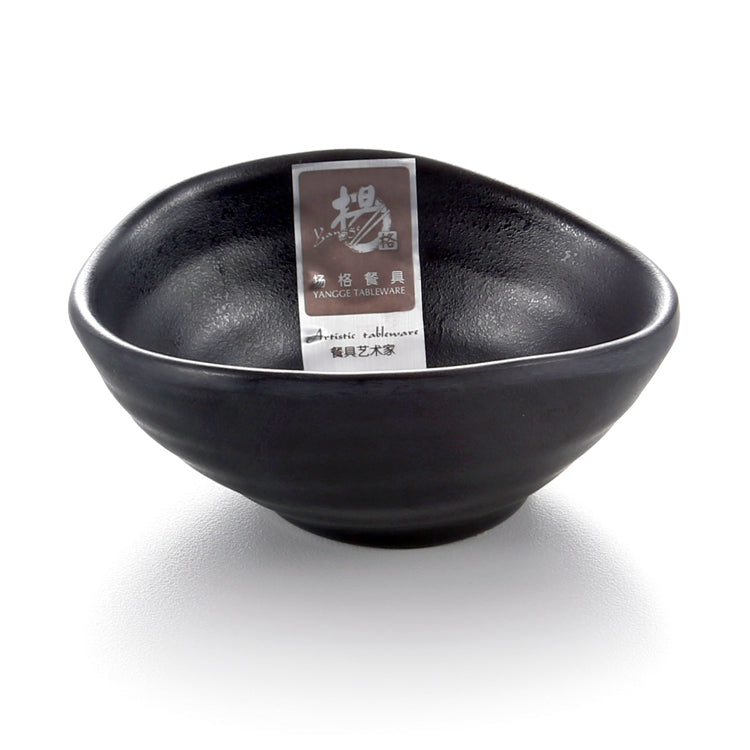 4 Inch Japanese Black Melamine Sauce Dish YG140052MS