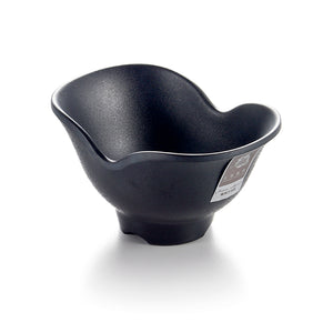 5 Inch Matte Black Melamine Ingot Shape Bowl YG140077MS