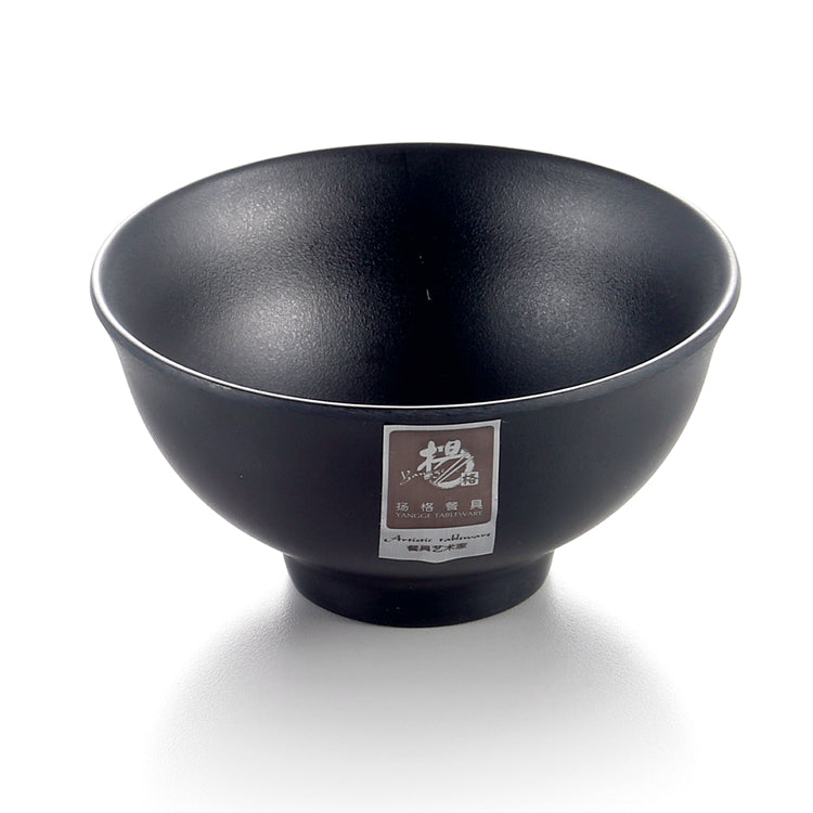 4.5 Inch Matte Black Melamine Small Bowl YG140098MS
