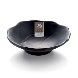 5.25 Inch Flower Shape Black Melamine Dipping Dish YG140101MS