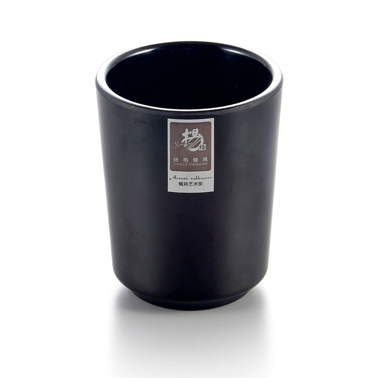 2.95 Inch Matt Black Melamine Water Drinking Cup YG140106MS