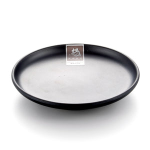 5.5 Inch Black Matte Round Melamine Dinner Plate YG140123MS