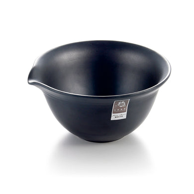 7.25 Inch Matte Black Melamine Round Bowl with Mouth YG140145MS
