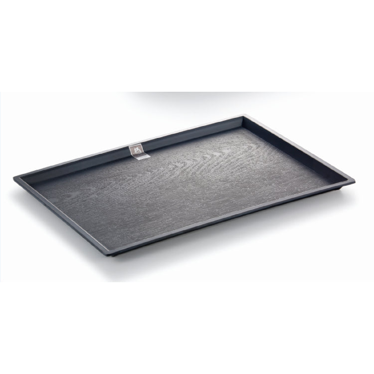 38.5×29×1.8 cm Black Matte Melamine Serving Plate YG140154MS