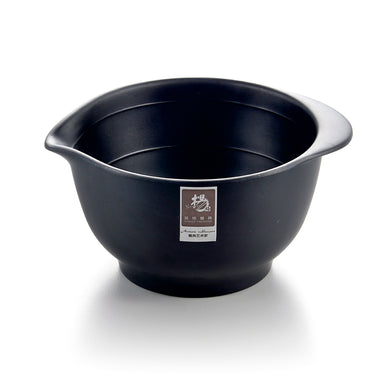 6.8 Inch Matte Black Melamine Deep Bowl with Mouth YG142060MS