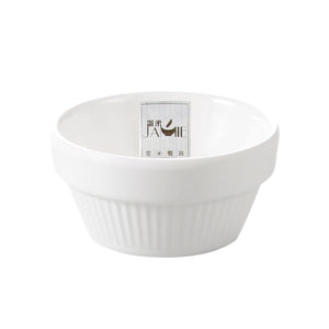 White Melamine Striped Soy Sauce Dish J137740YJC