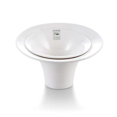 9 Inch White Melamine Tall Deep Bowls J632280YJC