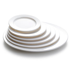 6.2 Inch White Round Melamine Dinner Plates JMC015YJC