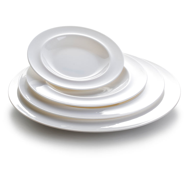 8.1 Inch White Round Melamine Dinner Plates JMC029YJC
