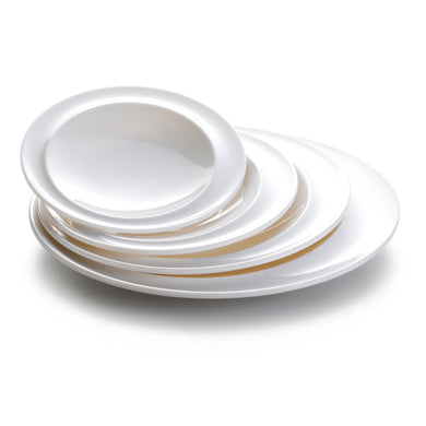 8 Inch White Round Melamine Dinner Plates JMC033YJC