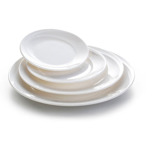 7.2 Inch White Round Melamine Dinner Plates JMC037YJC