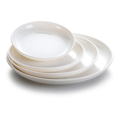 7.5 Inch White Round Melamine Deep Plates JMC056YJC