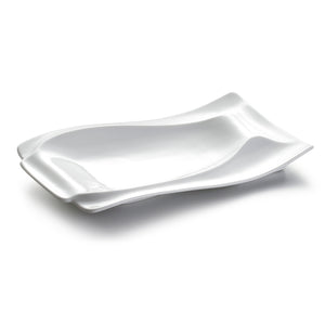 10 Inch White Melamine Irregular Plate JMC102YJC
