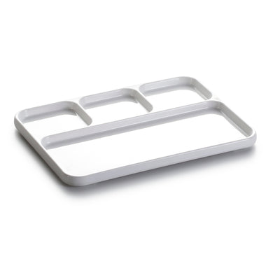 9.4 Inch White 4 Compartment Melamine Rectangular Plate JMC112YJC