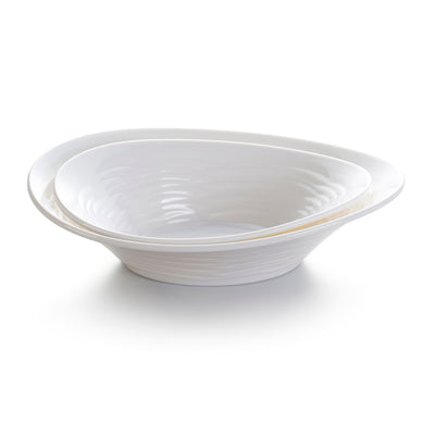 13 Inch White Melamine Irregular Bowls JMC134YJC