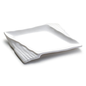 10 Inch White Irregular Melamine Restaurant Plate JMC175YJC