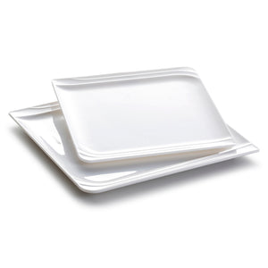 10 Inch White Square Melamine Dinner Plates JMC199YJC