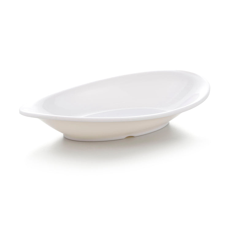 6.7 Inch White Oval Melamine Deep Plate JMC233YJC