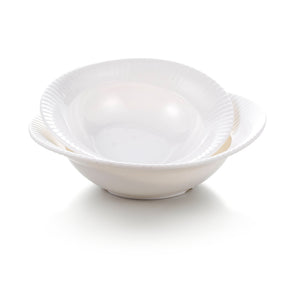 9 Inch White Melamine Irregular Bowls JMC237YJC