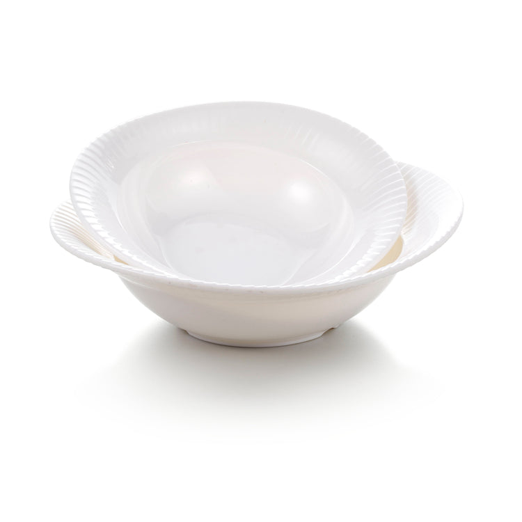 9 Inch White Melamine Irregular Bowls JMC237YJC