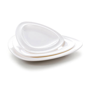 8 Inch White Melamine Triangle Plates JMC288YJC