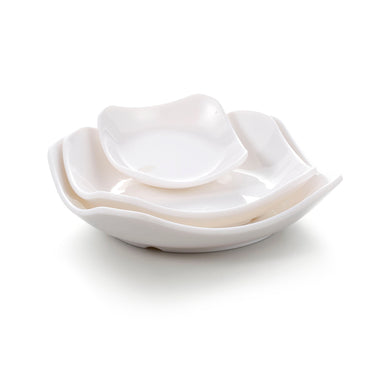 3.8 Inch White Melamine Irregular Plates JMC292YJC