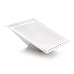 9.8 Inch White Melamine Irregular Plate JMC305YJC