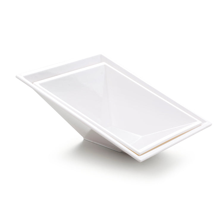 9.8 Inch White Melamine Irregular Plate JMC305YJC
