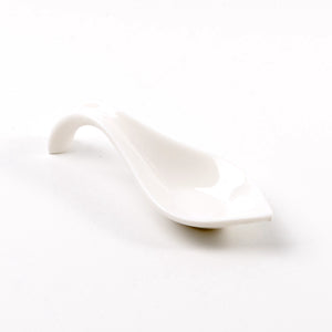 4.9 Inch White Melamine Sharp Corner Sauce Dish with Handle JMC315YJC