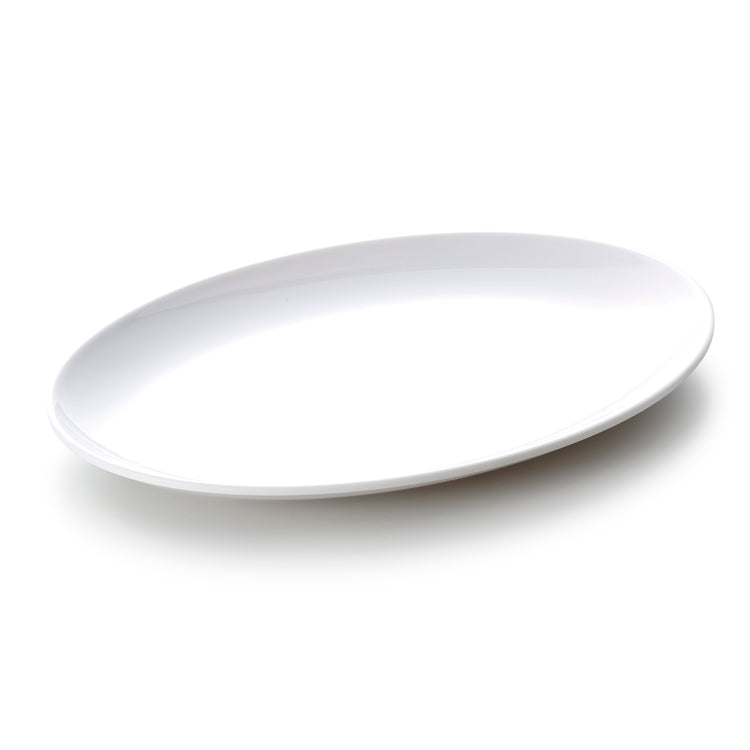 16 Inch White Melamine Oval Plate YJ020JM17020YJC