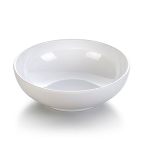 9 Inch White Melamine Round Bowl YJ026JM17026YJC