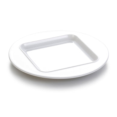 9.8 Inch White Melamine Round Plate YJ045YJC