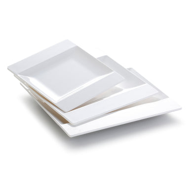 8.5 Inch White Rectangular Melamine Dessert Plates YJ060YJC
