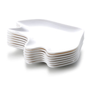 7.8 Inch White Melamine Swallow Shape Food Plates YJ1003JM183005YJC