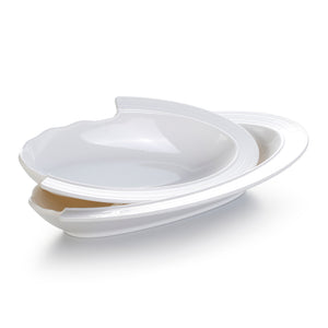 12.6 Inch White Melamine Irregular Plates YJ1014JM183016YJC