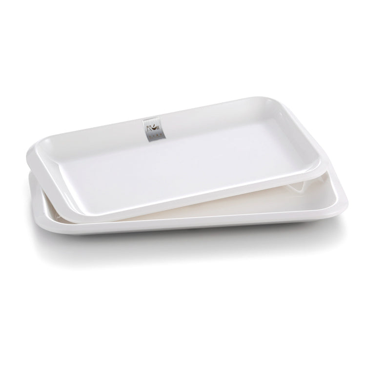 12.5 Inch White Melamine Rectangular Plates YJ2013J411351YJC