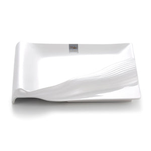 11 Inch White Retangular Melamine Dinner Plate YJ2024J412580YJC