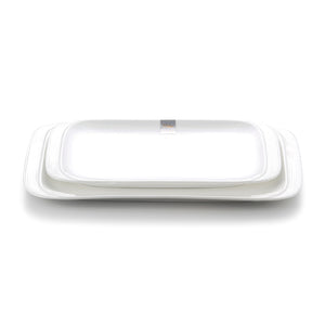 14 Inch White Rectangular Melamine Dinner Plates YJ2030J417130YJC