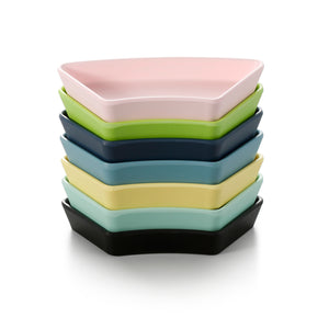 5.6 Inch Colorful Trapezoid Melamine Snack Plates 20005FSMS