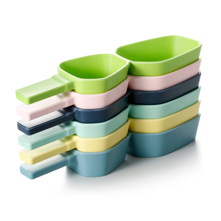 14 Inch Colorful Melamine 2 Compartment Dish With Handle 20010FSMS