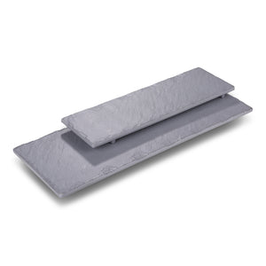 12 Inch Gray Matt Melamine Rectangualr Plates JM16901TKHSMS