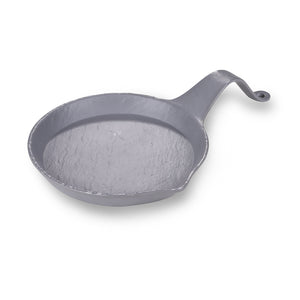 14.3 Inch Gray Matt Melamine Pan Plate with Handle JM16908TKHSMS
