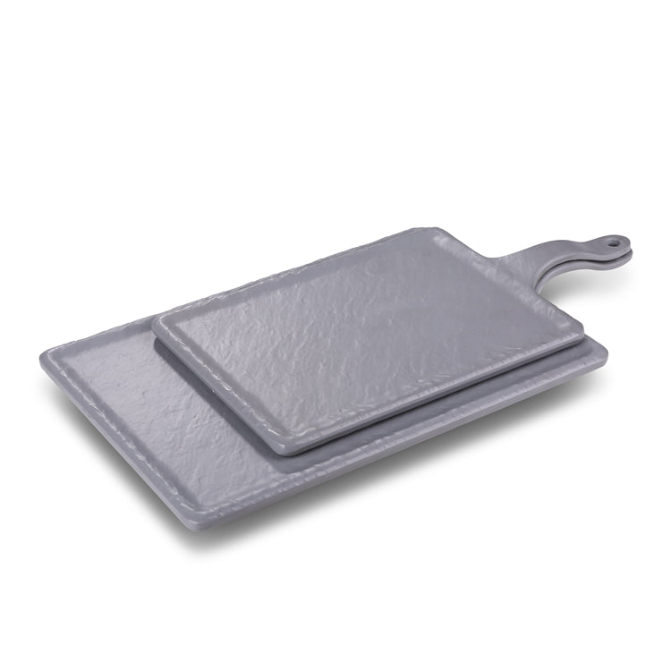 14.5 Inch Gray Matt Rectangular Melamine Plate JM16911TKHSMS