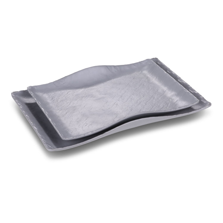 10.6 Inch Gray Matt Rectangular Melamine Plates JM16913TKHSMS