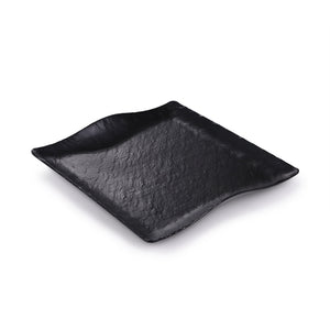 11 Inch Black Matt Square Melamine Dinner Plate JM16915TKHSMS