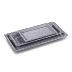 6.6 Inch Gray Matt Rectangular Melamine Sushi Plates JM16916TKHSMS