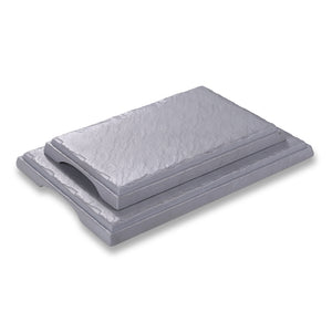 11 Inch Gray Matt Rectangular Melamine Flat Plates JM16922TKHSMS