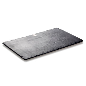 13 Inch Black Matt Rectangular Melamine Flat Plate M477730TKHSMS