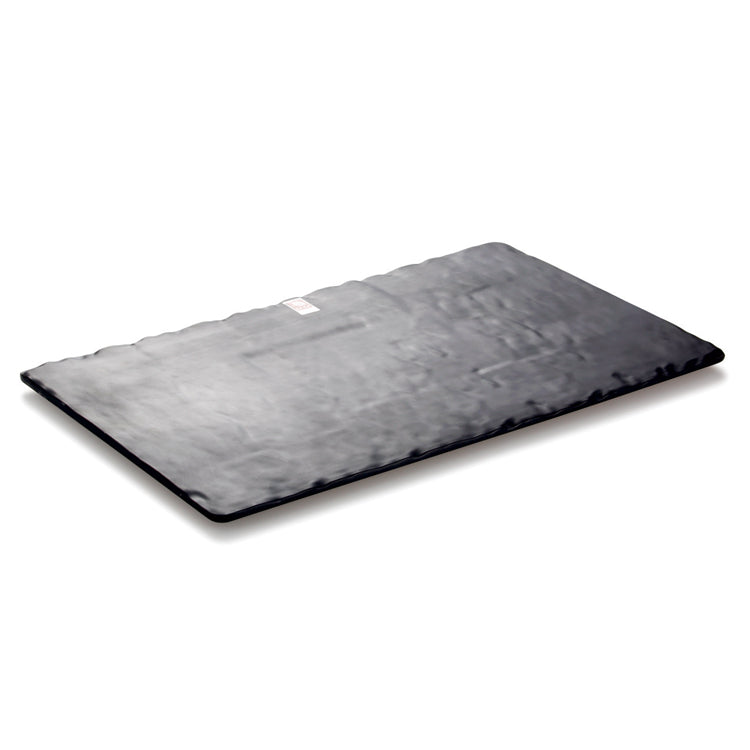 13 Inch Black Matt Rectangular Melamine Flat Plate M477730TKHSMS