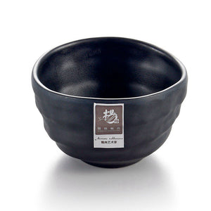 4 Inch Black Matt Melamine Non Slip Bowl YG140040TKHSMS